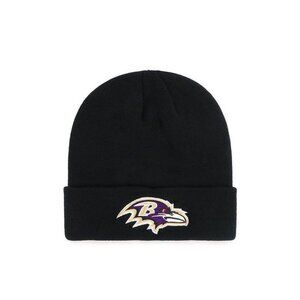 NFL BALTIMORE RAVENS RAISED CUFF BEANIE KNIT CAP